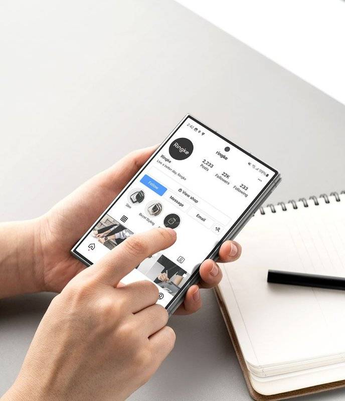 Стъклен Протектор за Samsung Z Fold 8, Ringke Easy Slide Glass 2бр., Прозрачен (6)