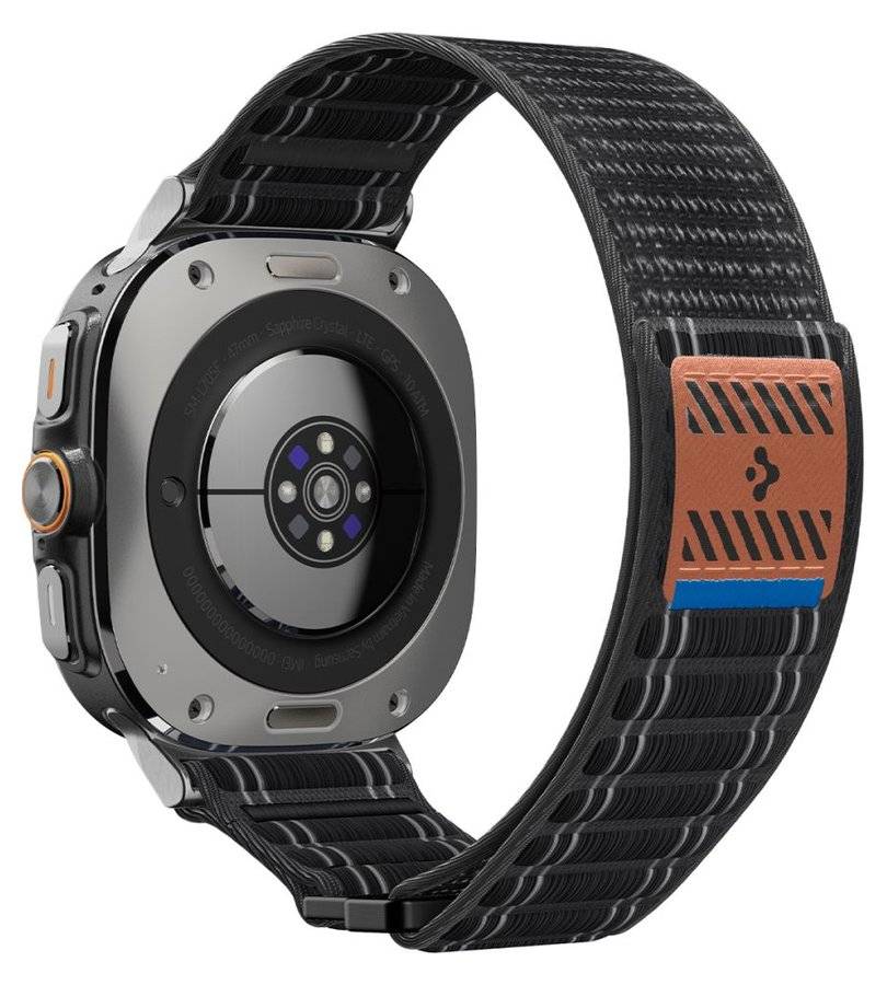 Текстилна Каишка за Samsung Watch Ultra 1/2 47mm, Spigen WBF0 Band, Черен (7)