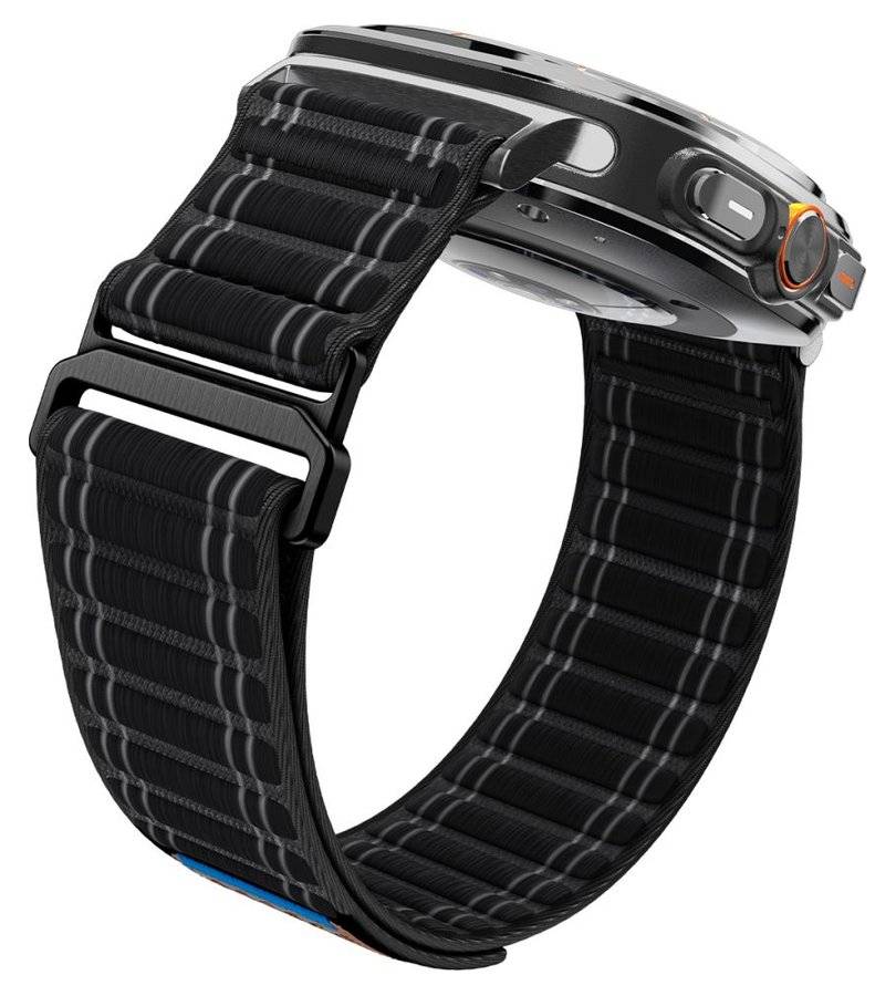 Текстилна Каишка за Samsung Watch Ultra 1/2 47mm, Spigen WBF0 Band, Черен (6)