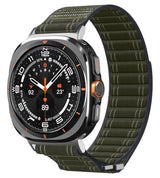 Текстилна Каишка за Samsung Watch Ultra 1/2 47mm, Spigen WBF0 Band, Зелен