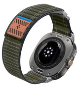 Текстилна Каишка за Samsung Watch Ultra 1/2 47mm, Spigen WBF0 Band, Зелен (8)