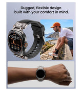 Каишка за Samsung Watch Ultra 1/2 47mm, Spigen Durapro Armor Band, Черен (8)