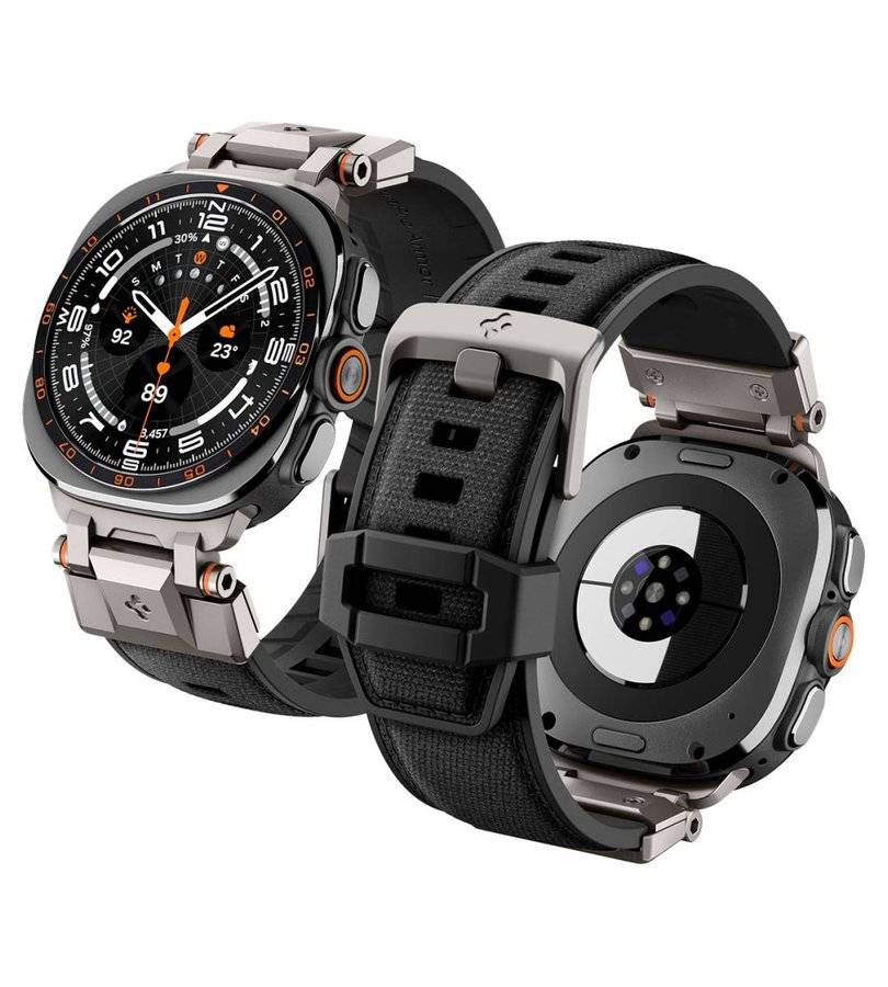 Каишка за Samsung Watch Ultra 1/2 47mm, Spigen Durapro Armor Band, Черен (3)