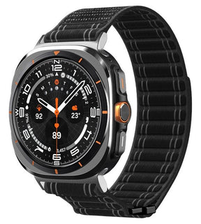 Текстилна Каишка за Samsung Watch Ultra 1/2 47mm, Spigen WBF0 Band, Черен