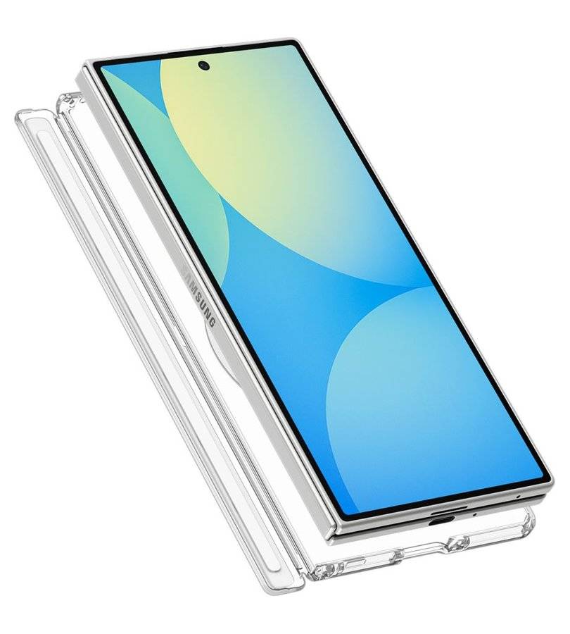 Magsafe Калъф за Samsung Z Fold 8 Ultra, Spigen Ultra Hybrid Pro Case, Прозрачен (5)