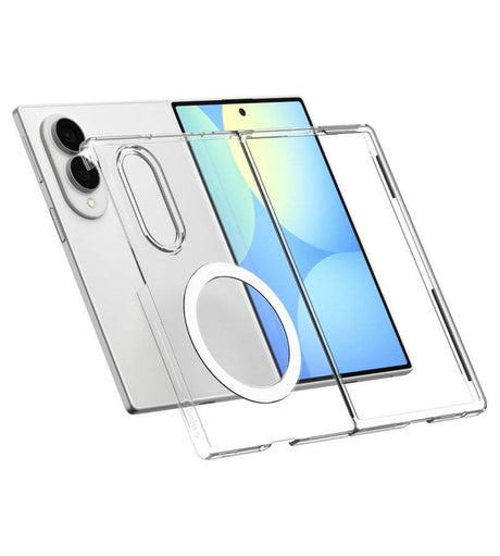 Magsafe Тънък Калъф за Samsung Z Fold 8, Spigen Airskin Case, Прозрачен (4)