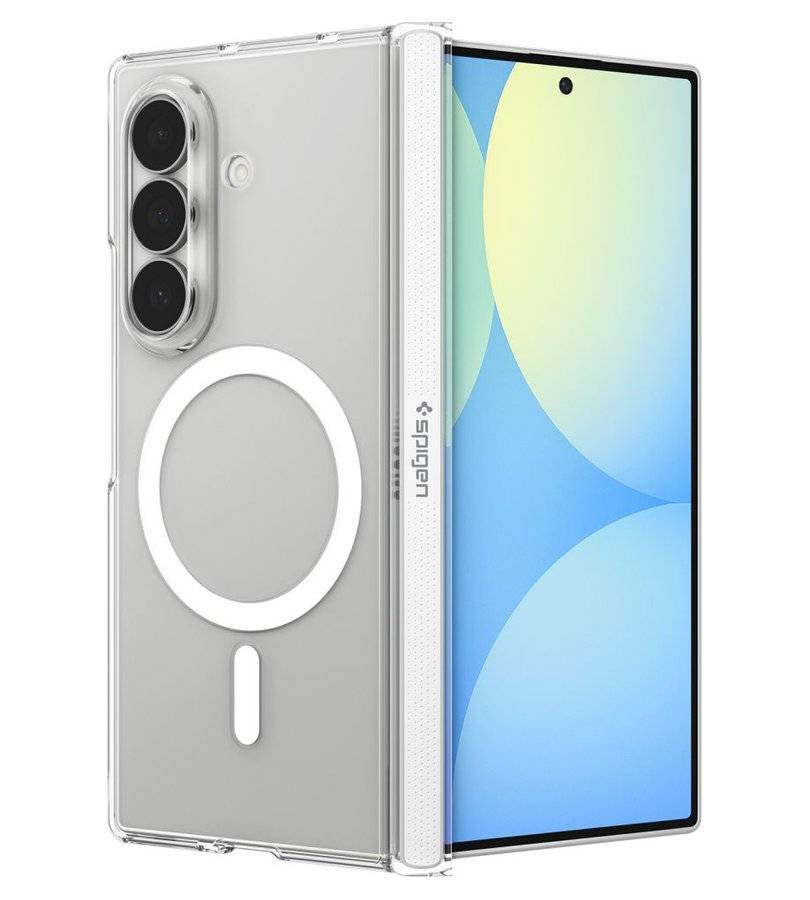 Magsafe Тънък Калъф за Samsung Z Fold 8 Ultra, Spigen AirSkin Zero Case, Прозрачен (2)