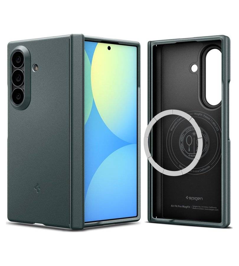Magsafe Калъф за Samsung Z Fold 8 Ultra, Spigen Air Fit Pro Case, Зелен (2)