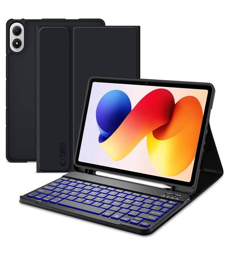 Калъф с Клавиатура за Xiaomi Redmi Pad 2 Pro 12.1", Keyboard+TouchPad Backlit Case, Черен