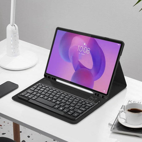 Калъф с Клавиатура за Lenovo Idea Tab Plus 12.1 TB-361, Tech-Protect SC Pen Keyboard Case, Черен (3)