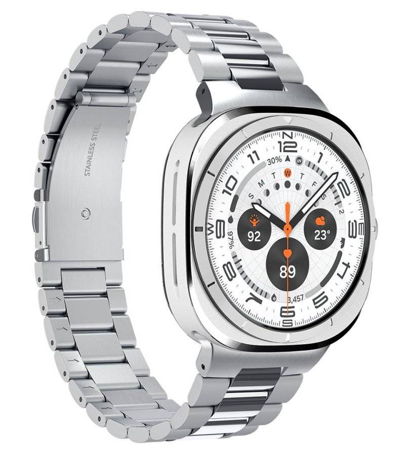 Метална Каишка за Samsung Watch Ultra 1/2 47mm, Spigen Modern Fit Band, Сребрист (5)