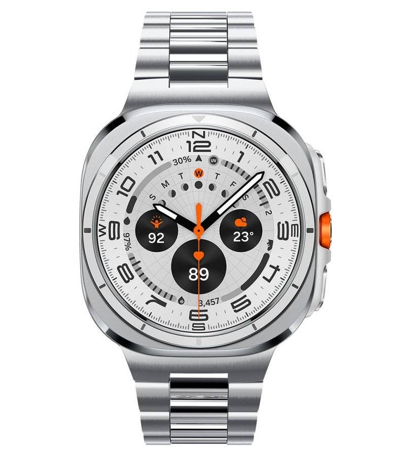 Метална Каишка за Samsung Watch Ultra 1/2 47mm, Spigen Modern Fit Band, Сребрист (2)