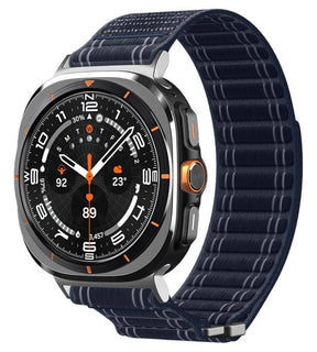 Текстилна Каишка за Samsung Watch Ultra 1/2 47mm, Spigen WBF0 Band, Тъмносин