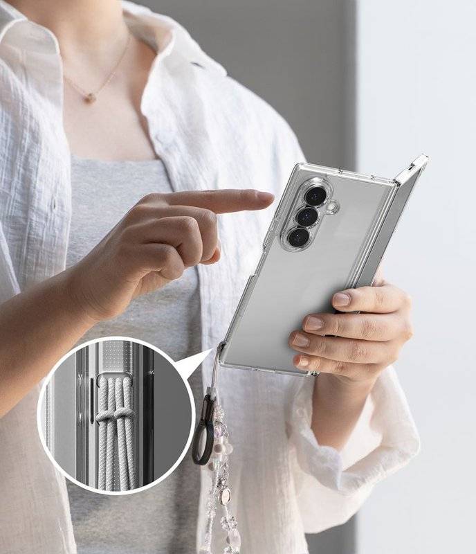Противоударен Хибриден Калъф за Samsung A57, Ringke Fusion Case, Прозрачен (8)