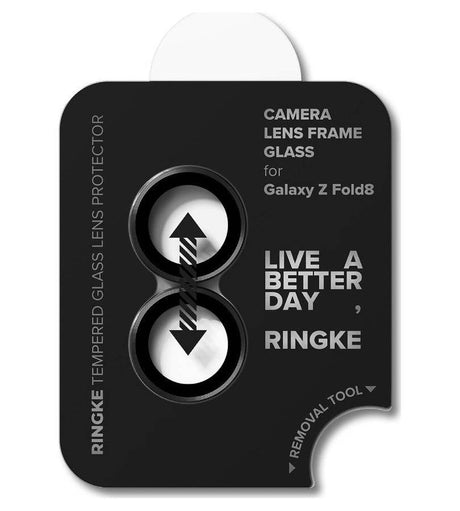 Протектор за Камера за Samsung Fold 8, Ringke Cam Lens Frame Glass 2бр., Черен (4)