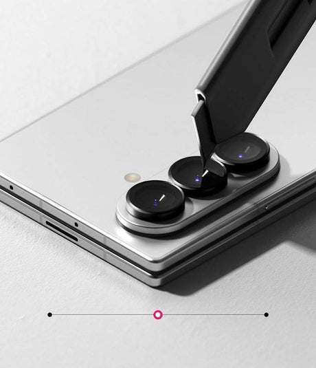 Протектор за Камера за Samsung Fold 8 Ultra, Ringke Cam Lens Frame Glass 2бр., Черен (7)