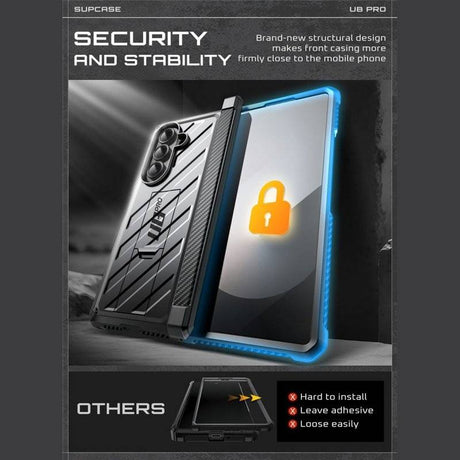 Противоударен Калъф за Samsung Z Fold 7, Supcase Unicorn Beetle Pro Case, Черен (9)