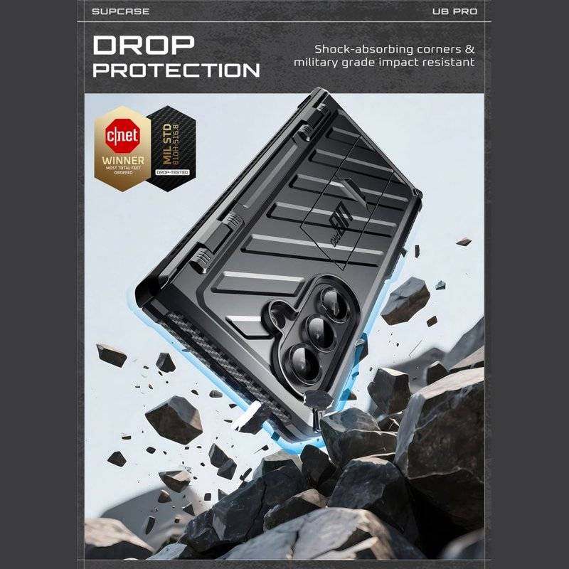 Противоударен Калъф за Samsung Z Fold 7, Supcase Unicorn Beetle Pro Case, Черен (7)