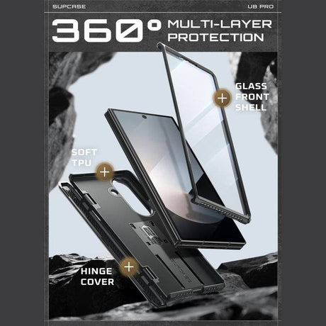 Противоударен Калъф за Samsung Z Fold 7, Supcase Unicorn Beetle Pro Case, Черен (4)