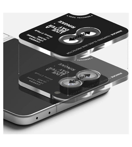 Протектор за Камера за Samsung Flip 8, Ringke Cam Lens Frame Glass 2бр., Черен (5)
