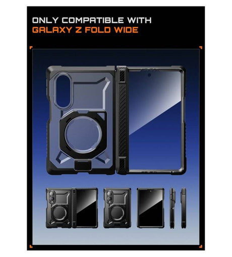Magsafe Противоударен Калъф за Samsung Z Fold 8, Supcase UB Grip Mag Case, Черен (4)