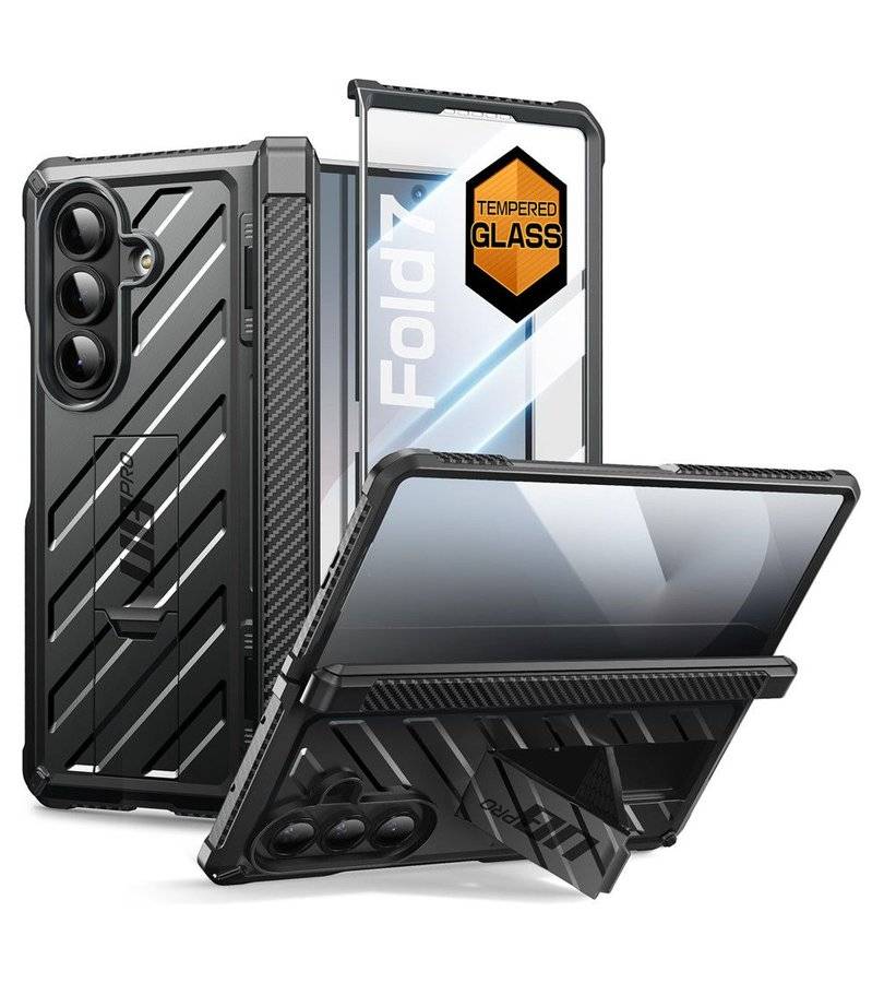 Противоударен Калъф за Samsung Z Fold 7, Supcase Unicorn Beetle Pro Case, Черен (6)