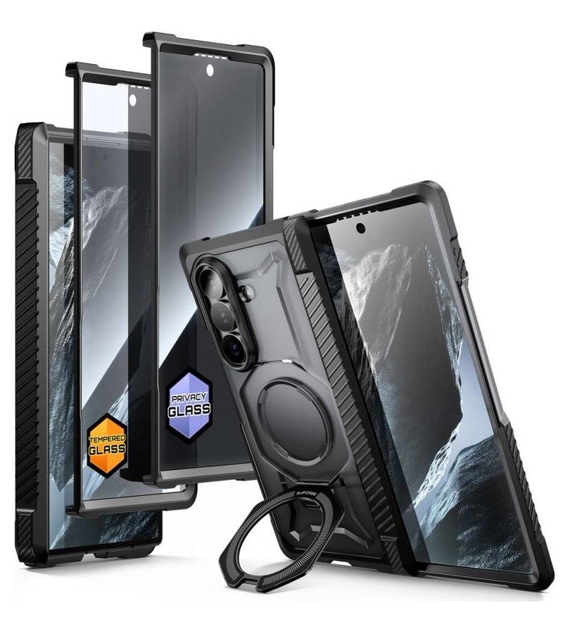 Magsafe Противоударен Калъф за Samsung Z Fold 8 Ultra, Supcase UB Grip Mag 2-Set Case, Черен