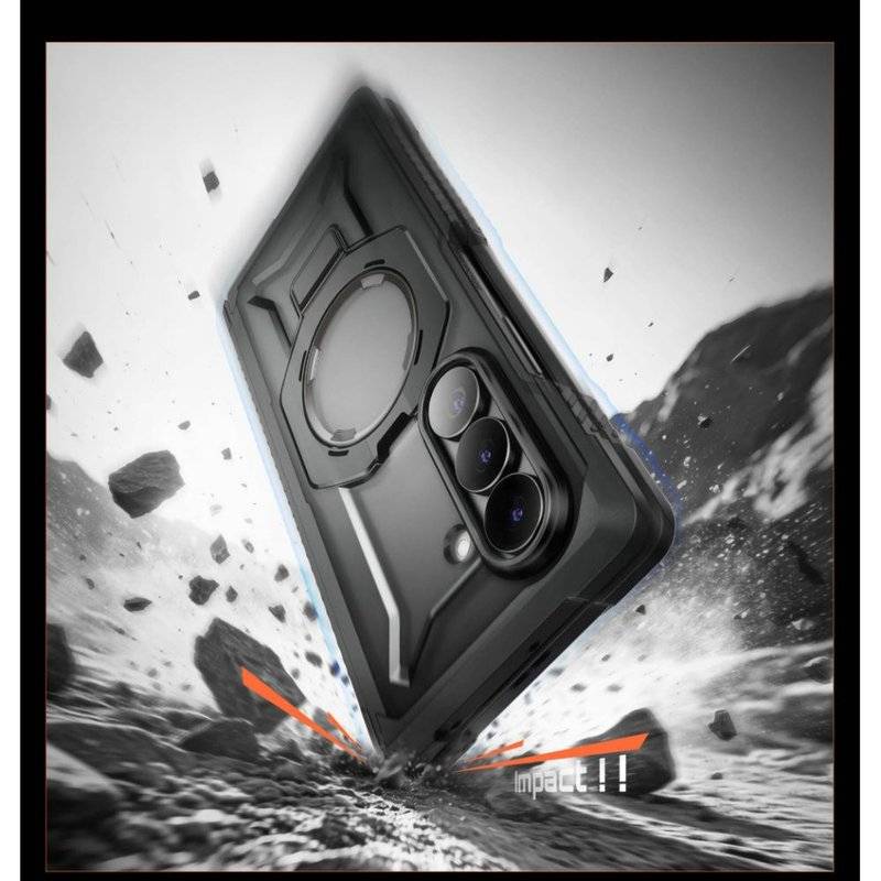 Magsafe Противоударен Калъф за Samsung Z Fold 8 Ultra, Supcase UB Grip Mag 2-Set Case, Черен (5)