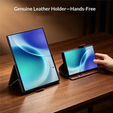Кожен Калъф за Samsung Z Fold 8, Qialino Leather Book Case, Черен (3)