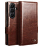 Кожен Калъф за Samsung Z Fold 8 Ultra, Qialino Leather Book Case, Кафяв