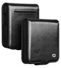 Кожен Калъф за Samsung Z Flip 8, Qialino Leather Book Case, Черен