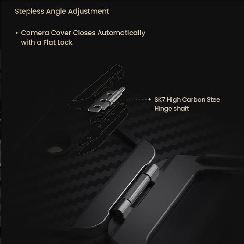 Magsafe Калъф за Samsung Z Fold 8 Ultra, Nillkin CamShield CarboProp Mag Case, Черен (4)