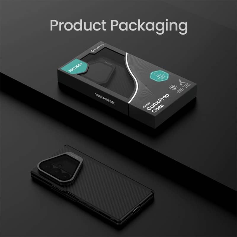 Magsafe Калъф за Samsung Z Fold 8 Ultra, Nillkin CamShield CarboProp Mag Case, Черен (6)