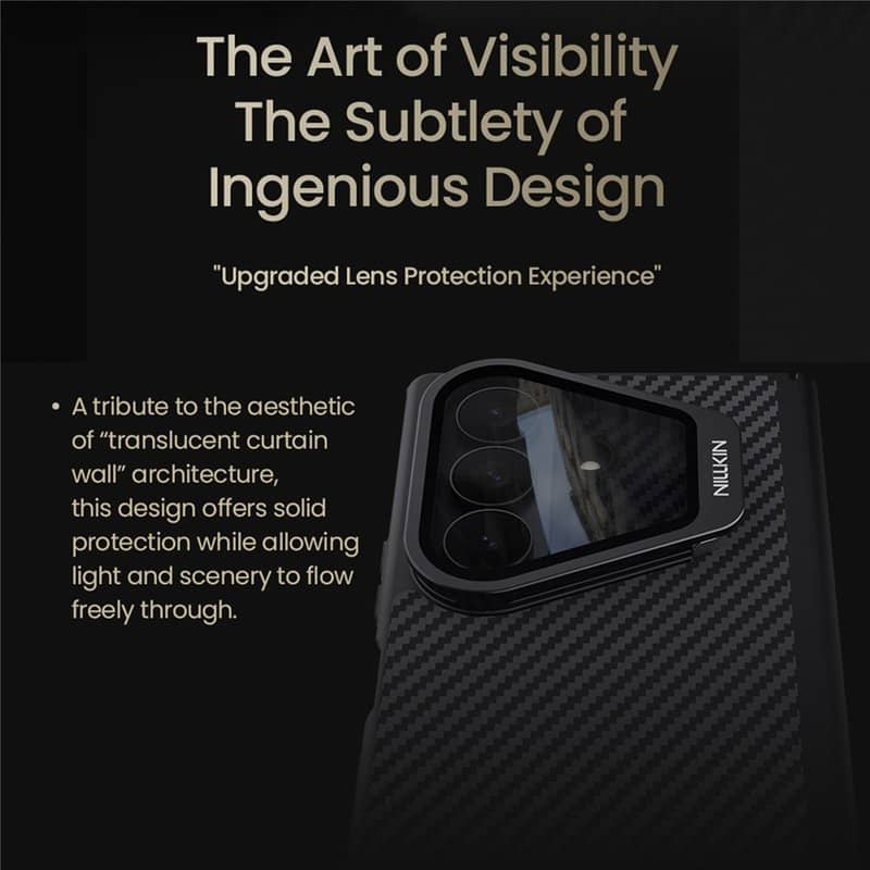 Magsafe Калъф за Samsung Z Fold 8 Ultra, Nillkin CamShield CarboProp Mag Case, Черен (2)