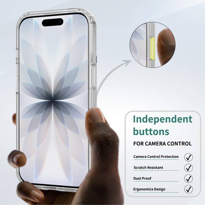 Magsafe Калъф за iPhone 18, GKK Hybrid Clear Mag Case, Прозрачен (2)
