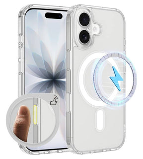 Magsafe Калъф за iPhone 18, GKK Hybrid Clear Mag Case, Прозрачен