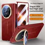 Кожен Калъф за Honor Magic V6, Full Cover Case, Червен (2)