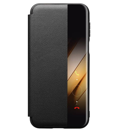 Активен Калъф за Huawei Pura 80 Pro, Qialino Smart Book Case, Черен (8)