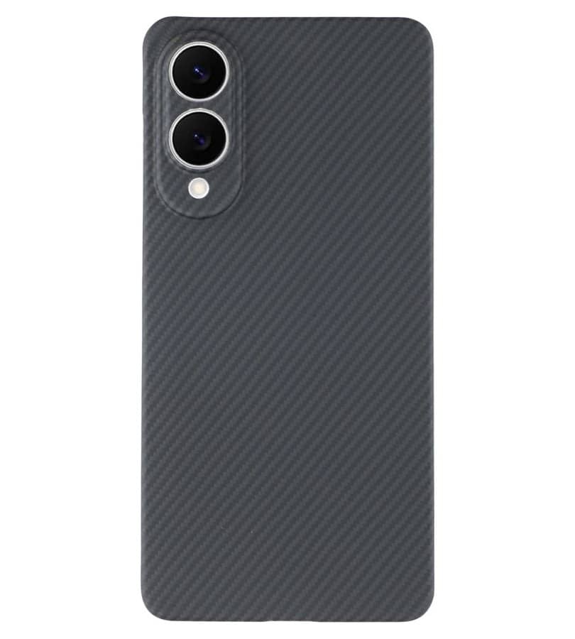 Magsafe Карбонов Калъф за Samsung S25 Edge, Aramid Fiber Case, Черен (2)