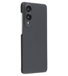 Magsafe Карбонов Калъф за Samsung S25 Edge, Aramid Fiber Case, Черен