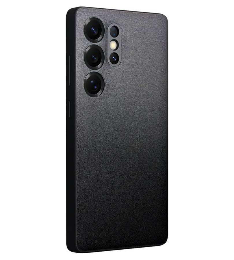 Активен Кожен Калъф за Samsung S25 Ultra, Qialino Smart View Book Case, Черен (18)