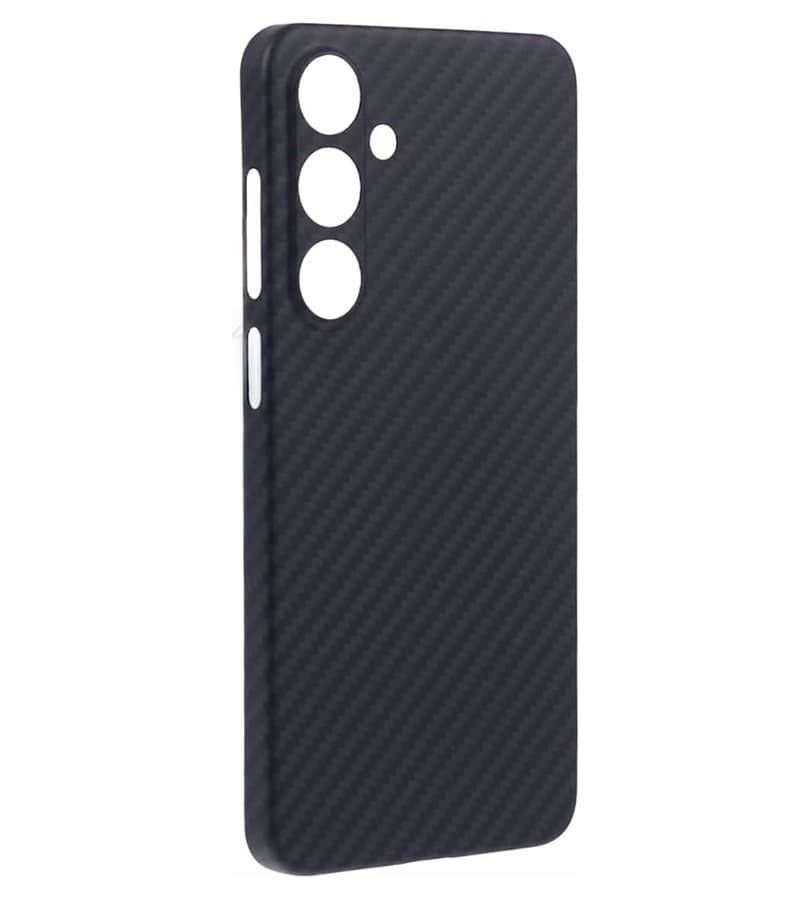 Magsafe Карбонов Калъф за Samsung S24 FE, Aramid Fiber Case, Черен