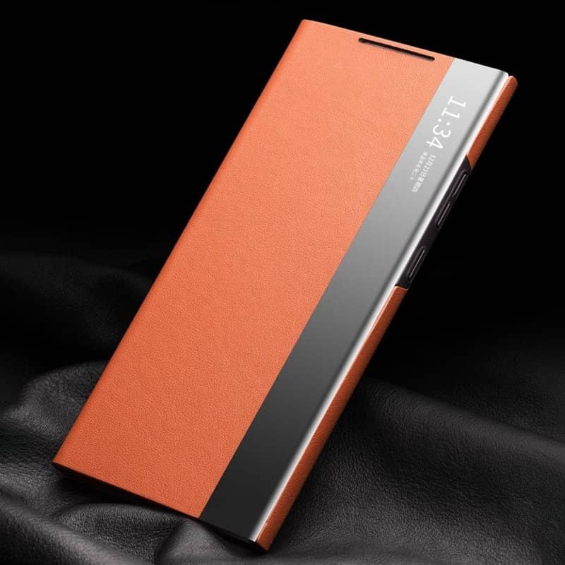 Активен Калъф за Samsung Note 20 Ultra, Qialino Smart Book Case, Черен (4)