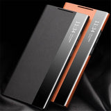 Активен Калъф за Samsung Note 20 Ultra, Qialino Smart Book Case, Черен (6)