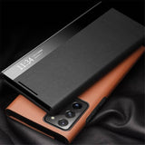 Активен Калъф за Samsung Note 20 Ultra, Qialino Smart Book Case, Черен (5)
