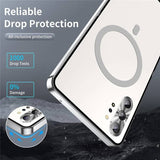 Magsafe Калъф за Samsung Note 10 Plus, Metal Case, Сребрист (6)