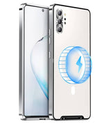 Magsafe Калъф за Samsung Note 10 Plus, Metal Case, Сребрист