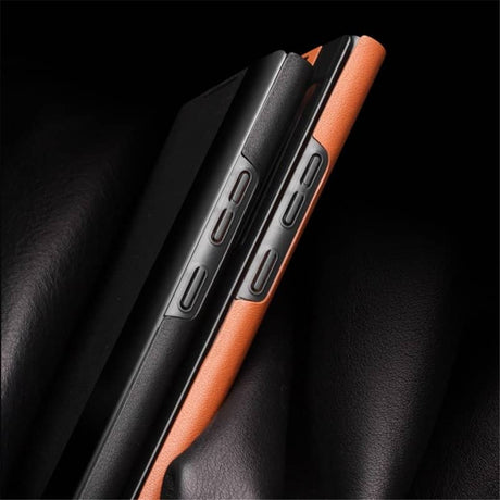 Активен Калъф за Samsung Note 20 Ultra, Qialino Smart Book Case, Черен (7)