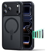 Magsafe Матов Калъф за iPhone 18 Pro Max, ESR Classic Hybrid Frosted Case, Черен