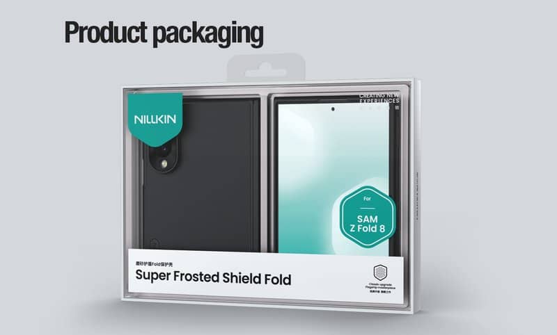 Magsafe Калъф за Samsung Z Fold 8, Nillkin Super Frosted Pro Case, Черен (13)
